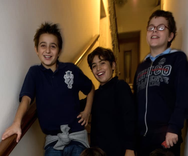 Filippo and Pablo with your friend Vittorio
